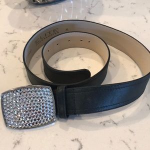 Black leather Belt